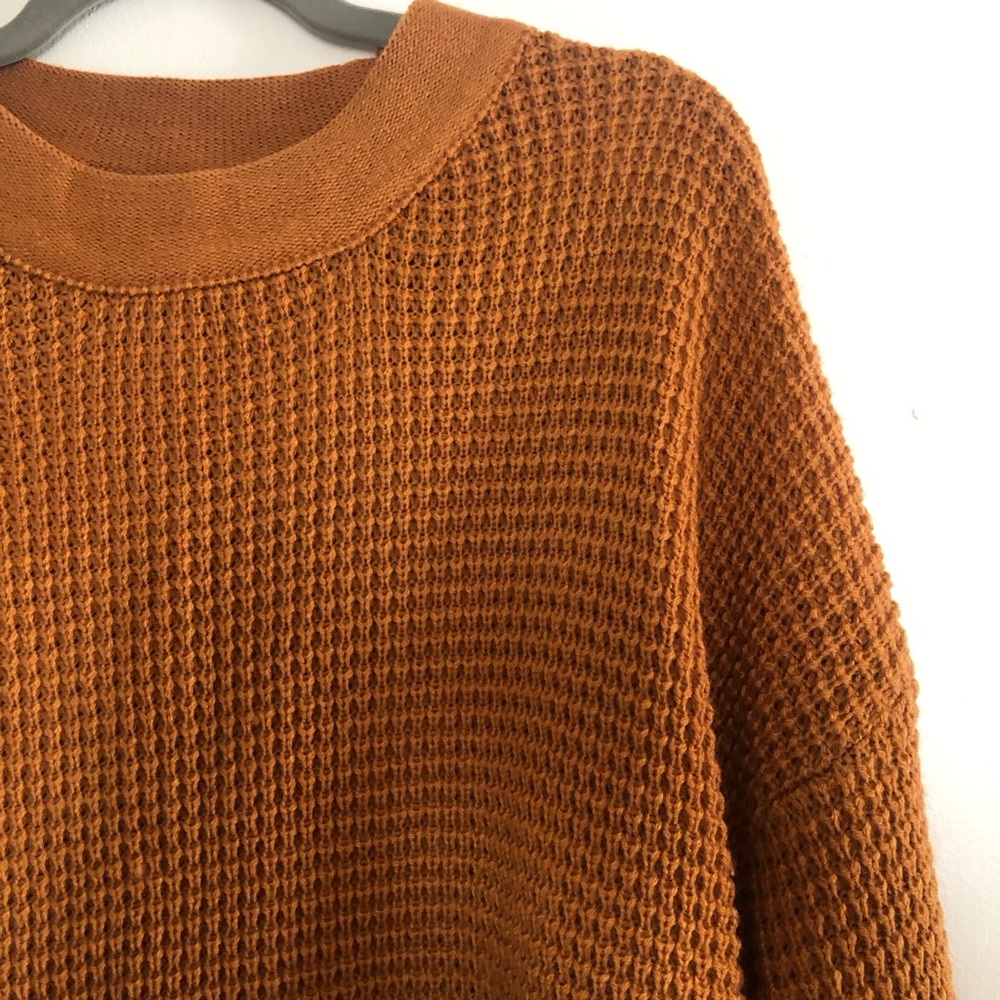 Wide sleeve knit sweater
